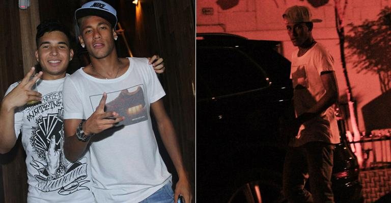 Neymar se diverte na noite paulistana - Leo Franco e Thiago Duran / Agnews