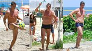 Márcio Garcia joga futevôlei e se refresca na praia - Dilson Silva / AgNews