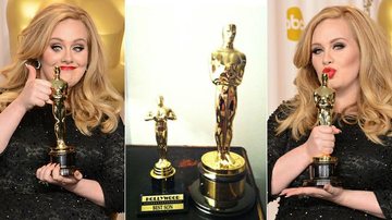 Adele: Oscar para 'Melhor Filho' - Getty Images e Reprodução/Twitter