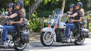 Heidi Klum mostra estilo ao passear de moto com Martin Kristen - The Grosby Group
