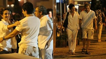 Totia Meireles curte noite carioca com marido e amigos - Wallace Barbosa/AgNews