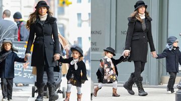 Camila Alves curte frio de Nova York com os filhos, Levi e Vida - The Grosby Group