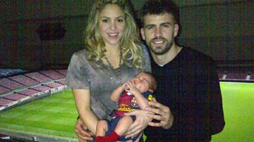 Shakira leva Milan a jogo de Gerard Piqué - Reprodução/Twitter