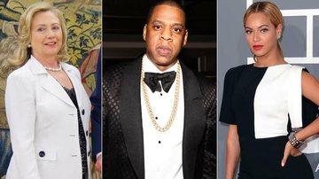 Hillary Clinton, Jay-Z e Beyoncé - Getty Images