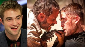 Robert Pattinson em cena do filme 'The Rover' - Getty Images; Reprodução / Entertainment Weekly