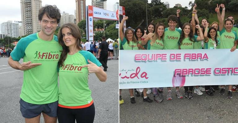 Adriana Del Claro e Daniel Satti participam de Meia Maratona Internacional de São Paulo - Denilson Santos / AgNews
