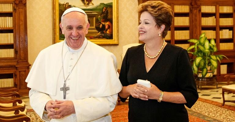 Presidente Dilma em audiência com o Papa Francisco - Roberto Stuckert Filho / PR