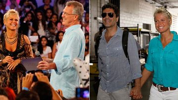 Pedro Bial comanda festa no TV Xuxa; apresentadora levou o namorado para gravação do especial - Reprodução