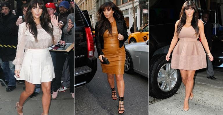 Kim Kardashian: 3 looks em 1 dia - Grosby Group