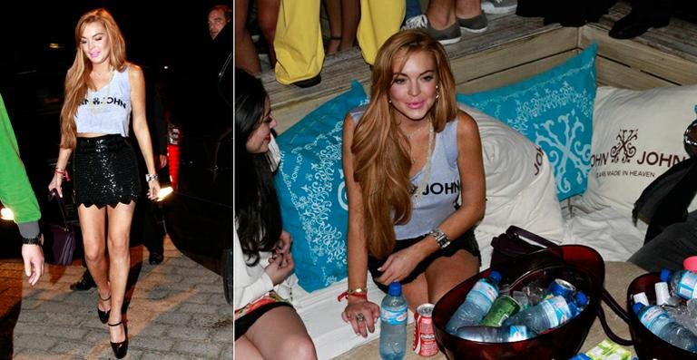Lindsay Lohan curte balada em Florianópolis - Alex Macedo/ AgNews