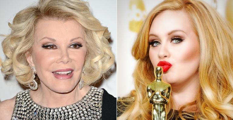 Joan Rivers e Adele - Getty Images