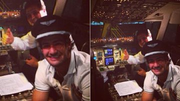 Alexandre Pato invade cabine de avião em viagem com o Corinthians para Bogotá, na Colômbia - Reprodução/Instagram