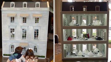 A casa de bonecas criada pela estilista Monique Lhuillier é uma réplica fiel de sua loja de Nova York - Reprodução Facebook