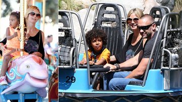 Heidi Klum curte parque de diversão com filhos e amado - The Grosby Group