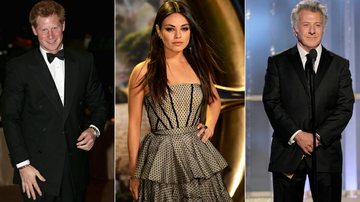 Príncipe Harry, Mila Kunis e Dustin Hoffman - Getty Images