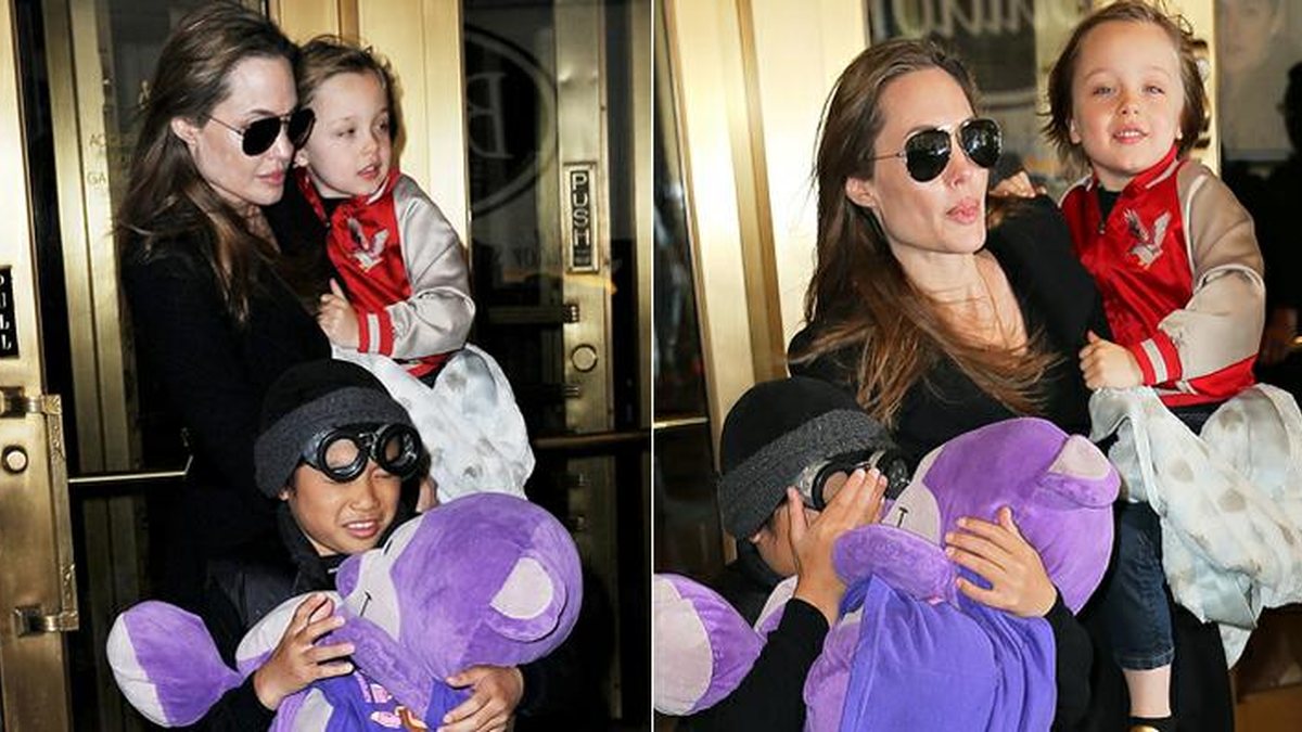 Fãs de Angelina Jolie - Angelina Jolie faz passeio com o filho em