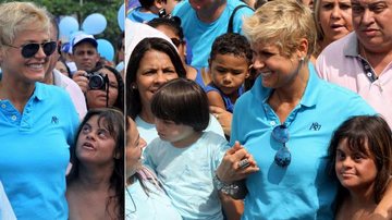 Xuxa participa da passeata 'Tudo Azul' no Rio de Janeiro - J.Humberto / AgNews