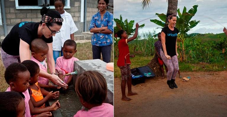 Katy Perry durante visita a Madagascar - Reuters