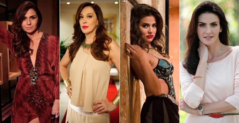 Giovanna Antonelli, Claudia Raia, Laryssa Dias e Lisandra Souto - TV Globo