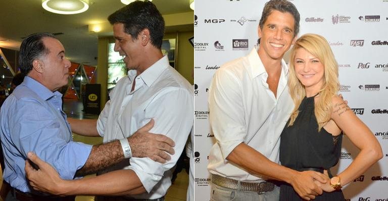 Márcio Garcia recebe carinho dos amigos em pré-estreia do filme 'Angie' - Alex Palarea/Léo Marinho - AgNews