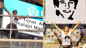 Cissa Guimarães inaugura túnel em homenagem a seu filho Rafael Mascarenhas, no Rio de Janeiro - André Muzell/ AgNews