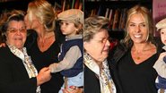 Adriane Galisteu com a mãe, Dona Emma, e o filho, Vittorio - Thiago Duran e Léo Franco / AgNews