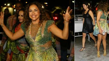 Daniela Mercury e Malu Verçosa chegando ao show no Viradão Carioca - Marcello Sá Barretto / AgNews