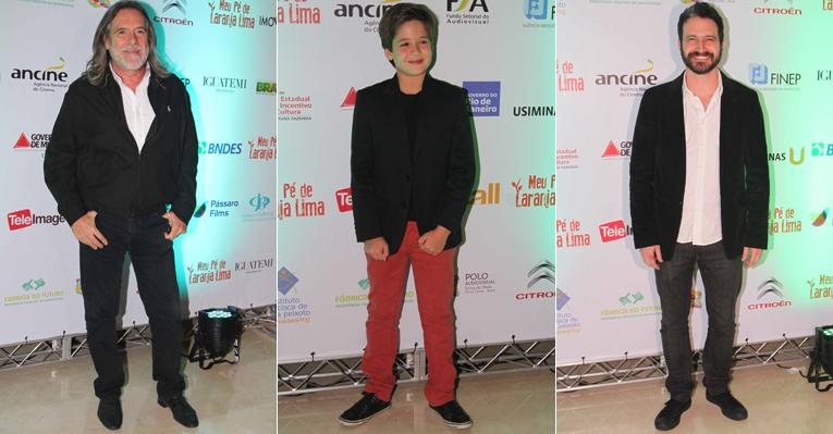 Elenco de 'Meu Pé de Laranja Lima' - José de Abreu, João Guilherme Ávila e Caco Ciocler - Thiago Duran/AgNews
