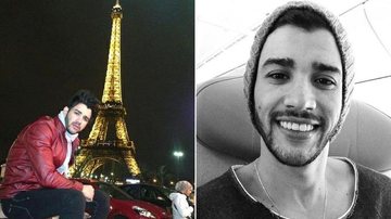 Gusttavo Lima posa em frente a Torre Eiffel, em Paris, na França - Reprodução/ Facebook/ Twitter