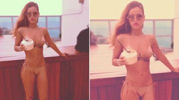 Rihanna posa de biquini - Reprodução Instagram