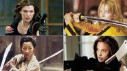 As poderosas estrelas de filmes de ação - Fotomontagem
