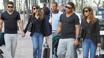Ronaldo Nazário e Paula Morais passeiam em Madri - Grosby Group