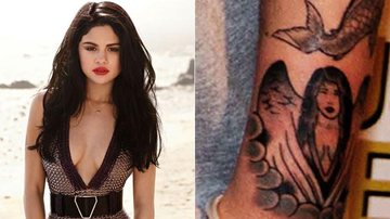 Tatuagem de Justin Bieber parece o rosto de Selena Gomez - Elle/Reprodução