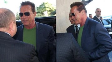 Arnold Schwarzenegger já está no Brasil para participar de evento - André Freitas / AgNews