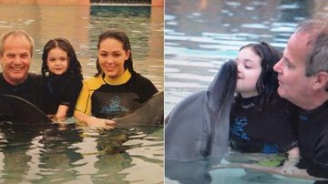 Tânia Maria e Jayme Monjardim levam a filha Maysa para mergulhar com golfinhos - Reprodução/ Instagram