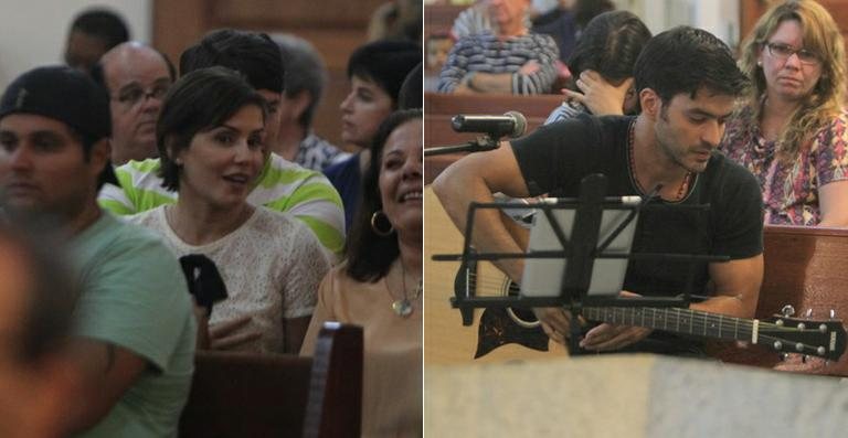 Deborah Secco e Allyson Castro em igreja no Rio de Janeiro - Gabriel Rangel / AgNews