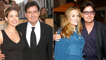 Charlie Sheen e suas ex-mulheres: Denise Richards e Brooke Muller - Getty Images