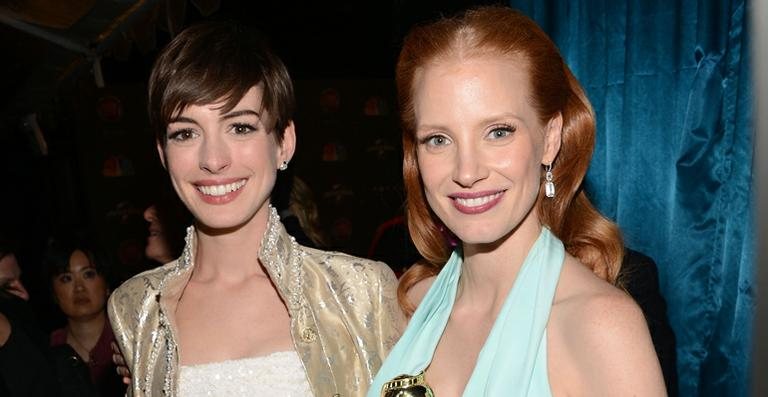 Anne Hathaway e Jessica Chastain - Getty Images