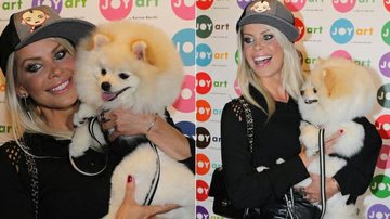 Karina Bacchi com o cachorro Joy - Thiago Duran / AgNews