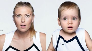 Tenista russa Maria Sharapova participa de fofa campanha publicitária ao lado de bebê - Reprodução/Facebook