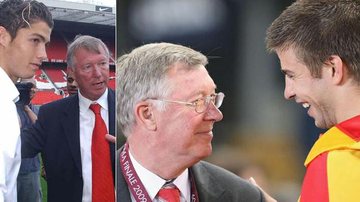 Craques homenageiam o aposentado Alex Ferguson - Reprodução/Facebook/Twitter