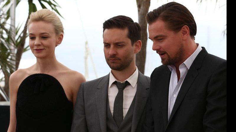 Carey Mulligan, Tobey Maguire e Leonardo DiCaprio na abertura do Festival de Cannes - Andreas Rentz/GettyImagens
