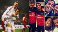 Alexandre Pato e Lucas homenageiam o mais novo aposentado, David Beckham - Reprodução/Instagram/Twitter
