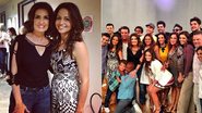 Fátima Bernardes tira fotos com o elenco de 'Salve Jorge' - Reprodução / Instagram