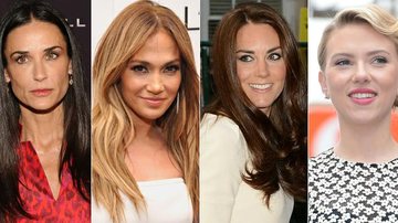 Demi Moore, Jennifer Lopez, Kate Middleton e Scarlett Johansson - Arquivo CARAS