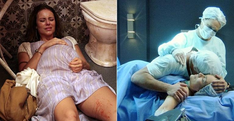 Paloma (Paolla Oliveira) dá à luz em um banheiro de bar; Luana (Gabriela Duarte) perde o bebê e morre no parto no primeiro capítulo de Amor à Vida - Amor à Vida/TV Globo