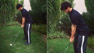 Alexandre Pato se arrisca no golfe e desafia o norte-americano Tiger Woods - Reprodução/Facebook