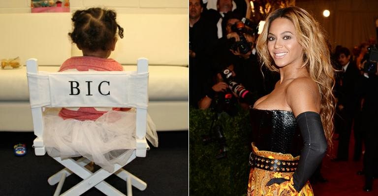 Beyoncé publica foto da filha em cadeira personalizada - Reprodução e Getty Images