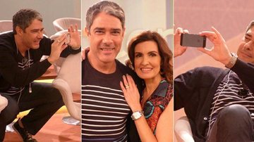 William Bonner visita Fátima Bernardes no programa 'Encontro' - Reprodução / TV Globo
