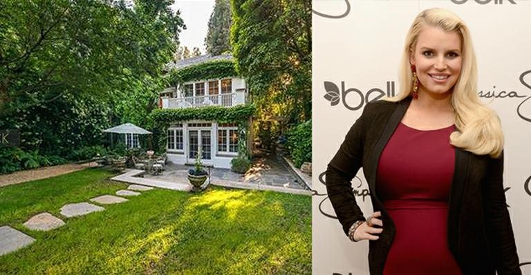 Mansão da atriz Jessica Simpson em Beverly Hills está avaliada em US$ 8 mi - Divulgação/Sotheby’s International Realty e Getty Images